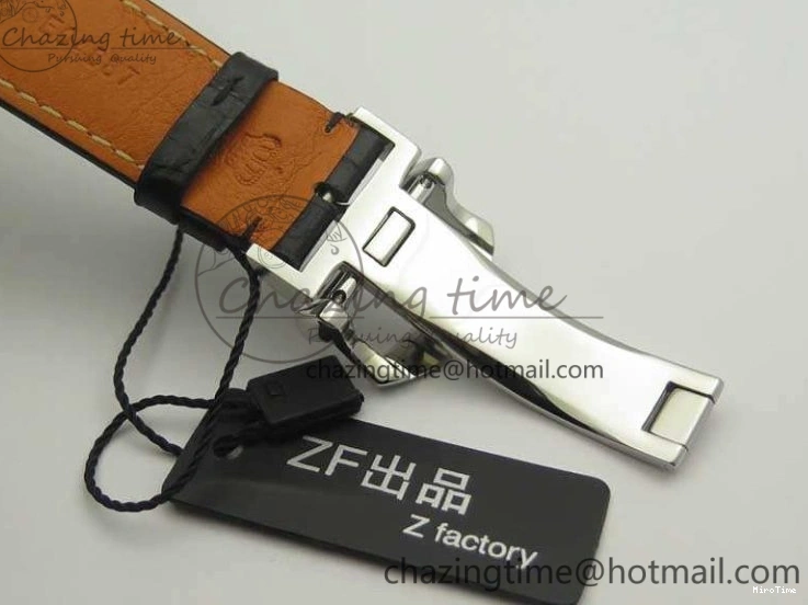 MIROTIME 0116 Breathable Da Vinci IW393402 SS ZF 1:1 Best Edition Blue Dial On Black Leather Strap A 7211